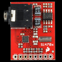 Si4703 FM tuner carrier, top view.