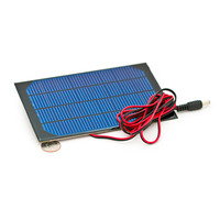 Solar Cell: 8 V, 310 mA, 2.5 W, with U.S. quarter for size reference.