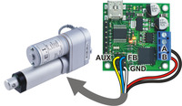 Connecting a linear actuator with feedback to a jrk 21v3 motor controller.