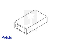 Male JR connector (often referred to as “female” in the RC hobby industy).