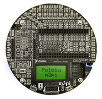 Pololu m3pi robot, top view.