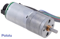 25D mm metal gearmotor with 48 CPR encoder.