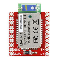 RN-41 Bluetooth module carrier, top view.