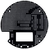 Pololu m3pi expansion kit PCB, bottom view.