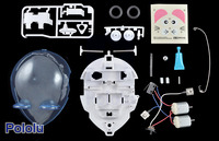 Parts included with the Tamiya 70198 Wall-Hugging Mouse.
