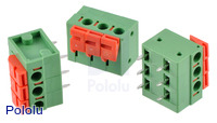 Screwless Terminal Block: 3-Pin, 0.2" Pitch, Side Entry (3-Pack)