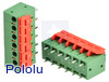 Screwless Terminal Block: 6-Pin, 0.2" Pitch, Top Entry (2-Pack)