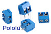 Screw Terminal Block: 2-Pin, 5 mm Pitch, Side Entry (4-Pack)