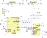Schematic diagram of the Pololu MinIMU-9 gyro, accelerometer, and compass.
