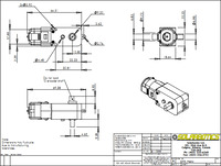 Solarbotics GM3 gearmotor dimensions (in mm).