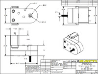 Solarbotics GM6 gearmotor dimensions (in mm).