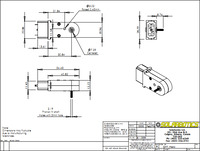 Solarbotics GM7 gearmotor dimensions (in mm).