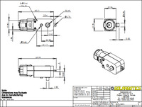 Solarbotics GM9 gearmotor dimensions (in mm).