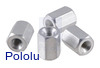Aluminum Standoff: 1/4" Length, 2-56 Thread, F-F (4-Pack)