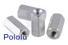 Aluminum Standoff: 3/8" Length, 2-56 Thread, F-F (4-Pack)