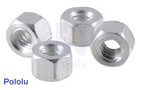 Aluminum Standoff: 1/8" Length, 4-40 Thread, F-F (4-Pack)