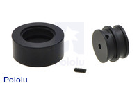 Solarbotics RW2i wheel featuring an internal set screw.