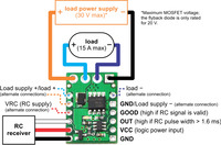 Wiring diagram for RC switch with medium low-side MOSFET.