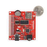 MP3 Trigger, top view with U.S. quarter for size reference