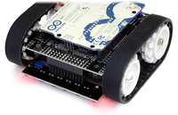 Zumo reflectance sensor array on a Zumo robot.