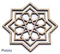 Laser-cut architectural ornament.