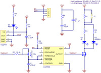 Schematic diagram for the Pololu 38&nbsp;kHz IR proximity sensor.
