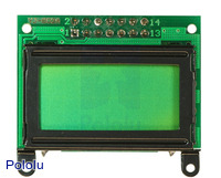 8x2 Character LCD - Black Bezel (Parallel Interface)