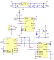 Schematic diagram of the Pololu AltIMU-10 gyro, accelerometer, compass, and altimeter (L3GD20, LSM303DLHC, and LPS331AP carrier).