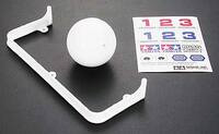Tamiya 71107 Mechanical Insect soccer ball, goal, and identification stickers.