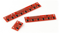 The QTR-8A reflectance sensor can separate into two smaller, functional arrays of length 2 and 6.