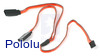Servo Y Splitter Cable 12" Female - 2x Male