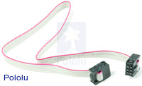 6-Conductor Ribbon Cable with IDC Connectors 12"