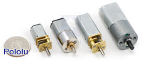 Some of the Pololu metal gearmotors.