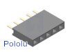 0.100" (2.54 mm) Female Header: 1x5-Pin, Straight